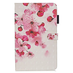 Etui en PU modèle fleurs pour votre Samsung Galaxy Tab A 10.1 (2019) T510