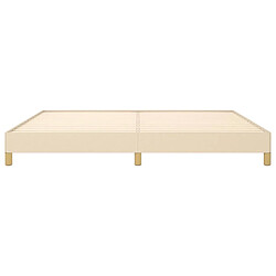 Acheter vidaXL Cadre de lit sans matelas crème 200x200 cm tissu