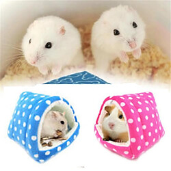 Acheter Wewoo Panier pour chien ou Chat Coussin triangle épaissie chaud Hamster perroquet Hamstertaille M-9x10cm Bleu