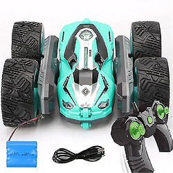 Universal Dropshipping gratuit 360 degrés flip kids robot rc voitures toys for cadeaux rc voiture 2.4g 4ch cascadeur dérive