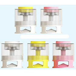 Leaky Feeder pour chiens et chats drôles Jouets Distributeur de nourriture à morsure lente pour chats et chiens Blanc Jaune