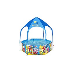 Piscine Gonflable pour Enfants Bestway Steel Pro Toit Splash-in-Shade Ø183x51 cm Animaux Marins Plus de 3 Ans