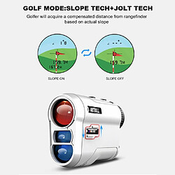 YUANFU Télémètre laser télescope de golf 600m noir pas cher