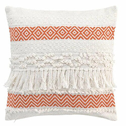 Paris Prix Coussin Déco à Franges Zya 40x40cm Orange