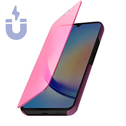 Avizar Étui Clear View pour Samsung Galaxy A54 5G Clapet Miroir Fonction Support Violet pas cher