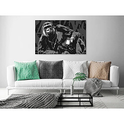 Artgeist Tableau - Pop Art Monkey (1 Part) Narrow Grey [60x40]