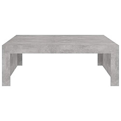 Acheter vidaXL Table basse gris béton 100x100x35 cm bois d'ingénierie