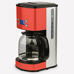 Avis Hkoenig Cafetière INOX Rouge 12 tasses 1000W Programmable 1.5L Rouge écran LCD