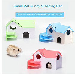 Hamster Maison Petit Animal Domestique Conseil écologique Hamster Jouet Fournitures Rose pas cher