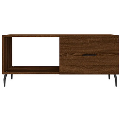 Acheter vidaXL Table basse chêne marron 90x50x40 cm bois d'ingénierie