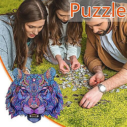 Acheter Universal Puzzle en bois tigre 3D pour les cadeaux de décoration de la maison pour les adultes et les enfants.