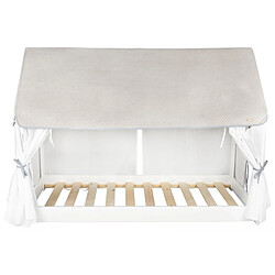 Avis Velinda Lit scandinave cabane 160x80cm blanc