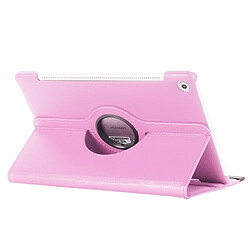 Avis Wewoo Housse Étui rose pour Huawei MediaPad M5 10.8 pouces Litchi Texture PU en cuir avec support rotatif et fonction de veille / réveil