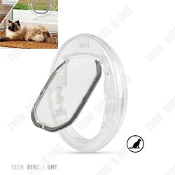 TD chatiere pour chat porte pour animaux de compagnie chien moyen petit silencieux transparente taille S interieur domestique E34980