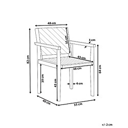 Avis Beliani Chaise de jardin BARATTI Bois Bois clair