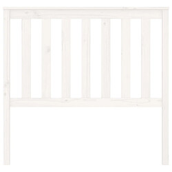 Avis vidaXL Tête de lit Blanc 106x6x101 cm Bois massif de pin