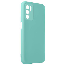 Avizar Coque Oppo A16 et Oppo A16s Silicone Semi-rigide Finition Soft-touch Turquoise