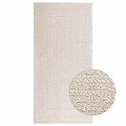 vidaXL Tapis ZIZUR crème 100x200 cm aspect de jute intérieur extérieur