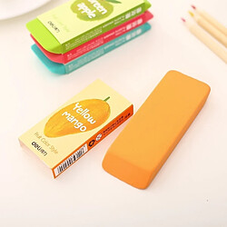 Wewoo Gomme Fournitures de bureau de papeterie de l'école Color Fruit Eraser de grande taille, livraison aléatoire de couleur, taille: 10.8 * 4 * 1.2cm