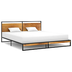 vidaXL Cadre de lit sans matelas métal 180x200 cm 