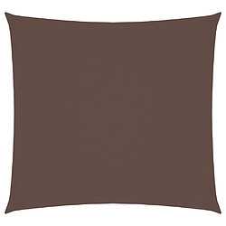 vidaXL Voile de parasol Tissu Oxford carré 3,6x3,6 m marron