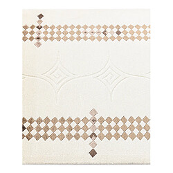 Vidal Tapis de couloir en laine 203x79 beige Darya pas cher