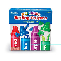 Learning Resources Resources-LER3070 Crayons de tri Arc-en-Ciel de, LER3070 pas cher