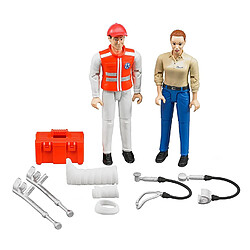 Bruder Set de deux figurines - Ambulancier et victime