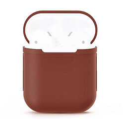 Avis Wewoo Coque Protection Pour Apple AirPods Portable Bluetooth Écouteurs Boîte de en silicone Anti-perte Sac rangement Dropproof (Les ne sont pas inclus) (Marron)