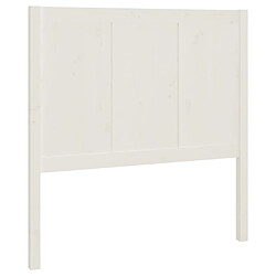 vidaXL Tête de lit Blanc 80,5x4x100 cm Bois massif de pin