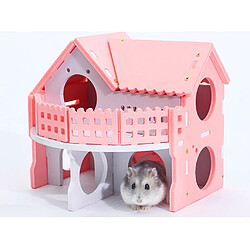 Avis maison Hamster bois Escalier Toboggan rose