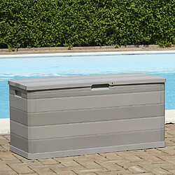 Acheter vidaXL Boîte de rangement de jardin gris 117x45x56 cm