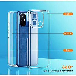 Avis Htdmobiles Coque pour Xiaomi Redmi 12C / Redmi 11A / Poco C55 - housse etui silicone gel fine 360 integrale (avant et arriere) + verre trempe - TRANSPARENT