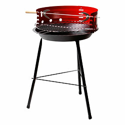 Barbecue Portable Aktive Bois Fer 37,5 x 70 x 38,5 cm (4 Unités) Rouge pas cher