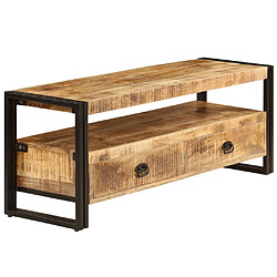 Maison Chic Meuble TV scandinave - Banc TV pour salon 120x35x45 cm Bois solide de manguier -MN73979