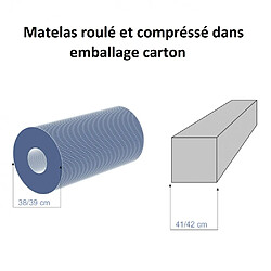 Inside 75 Matelas roulé 90 * 190 cm MAJESTY, épaisseur 25 cm pas cher