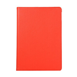 Etui en PU litchi avec support rouge pour votre Apple iPad 10.2 (2019)