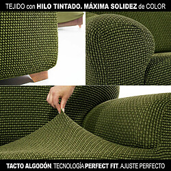 Acheter Chaise longue avec bras droit court Sofaskins NIAGARA 210 - 340 cm - Vert