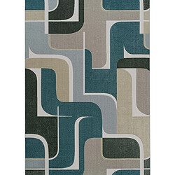 Thedecofactory LUCANO ART - Tapis moderne motif design bleu 160x230