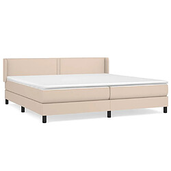 Maison Chic Structures de lit + matelas,Lit à sommier tapissier avec matelas Cappuccino 200x200 cm -MN80575