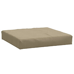 Acheter vidaXL Coussins de palette lot de 2 taupe mélangé tissu