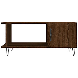 Acheter vidaXL Table basse chêne marron 90x50x40 cm bois d'ingénierie