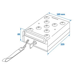 ProPlus Coffre-fort en acier avec support 225x165x85 mm pas cher