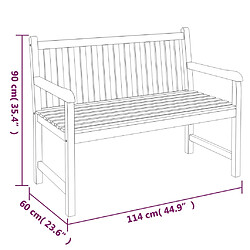 vidaXL Ensemble à manger de jardin 3 pcs Bois de teck massif pas cher