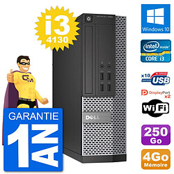 PC Dell OptiPlex 7020 SFF Intel i3-4130 RAM 4Go Disque Dur 250Go Windows 10 Wifi - Occasion