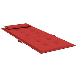 Maison Chic lot de 2 Coussins Confort,Coussins de chaise à dossier haut rouge tissu oxford -GKD33409 pas cher