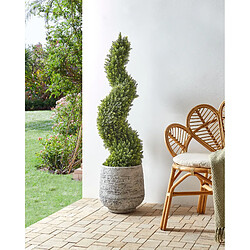 Beliani Plante artificielle CYPRESS SPIRAL TREE 126 cm