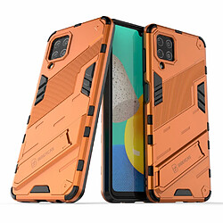 Coque en TPU antichoc avec béquille orange pour votre Samsung Galaxy M32 (Global Version)