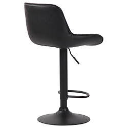 Acheter Non Tabouret de bar Lentini simili cuir noir