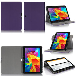 Xeptio Samsung Galaxy Tab S 10.5 - Housse protection rotative Style Cuir violet - Etui coque